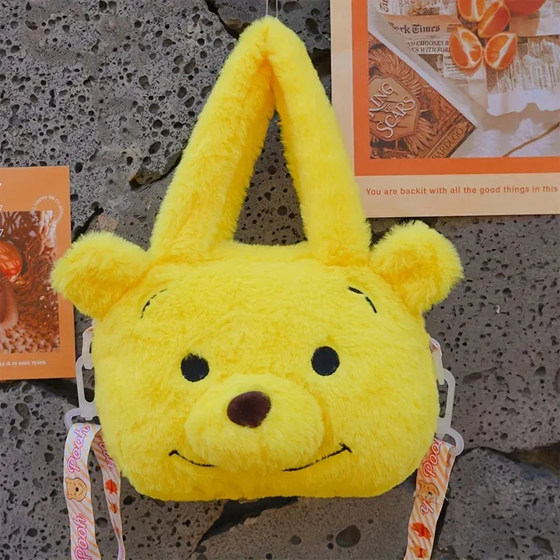 MINISO Disney-Inspired Plush Crossbody – Winnie the Pooh & Minnie Mouse Bags