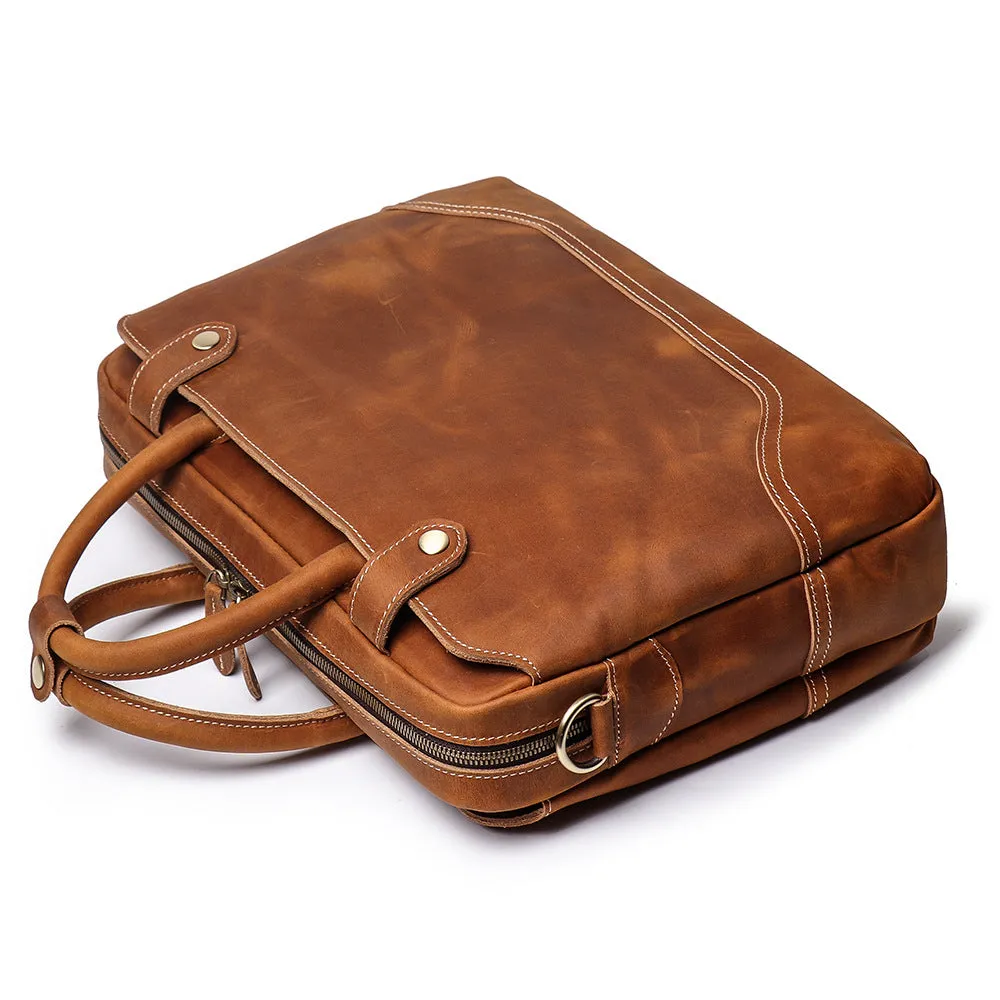 New Genuine Leather Vintage Laptop Bag L9078