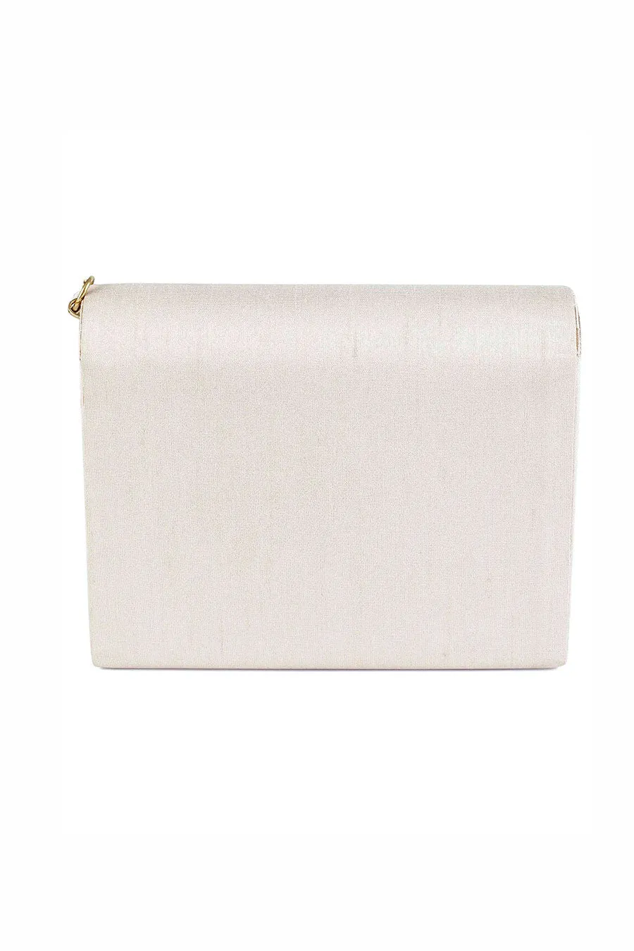 Off-White Motif Hand-Embroidered Clutch