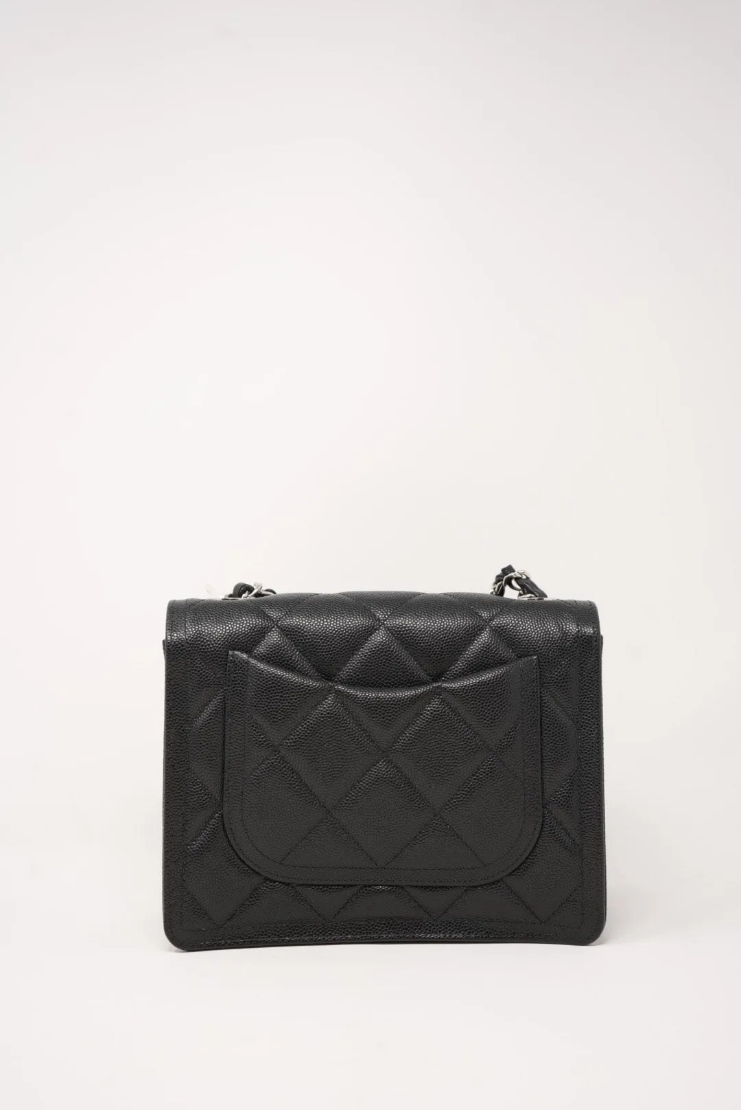 Pre-Owned Chanel Mini Square Flap Bag Caviar 2023