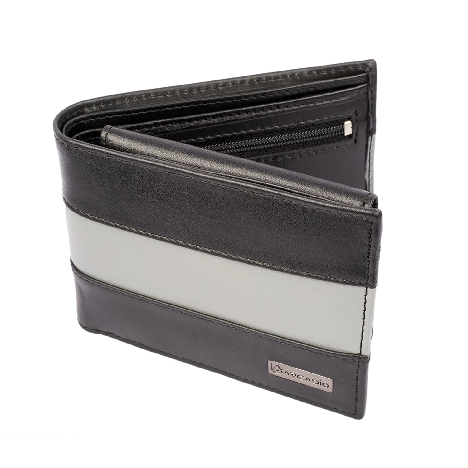 TWO MUCH Dual Toned Leather Wallet ARW1004BK