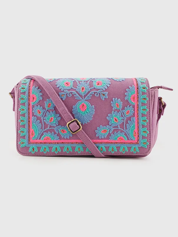 Yasmin Purple Sling Bag