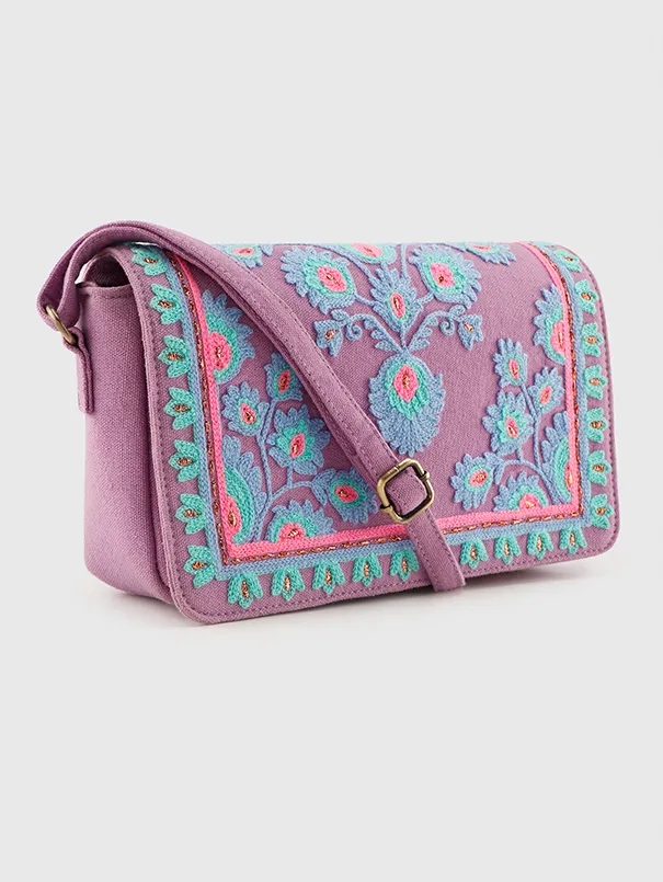 Yasmin Purple Sling Bag